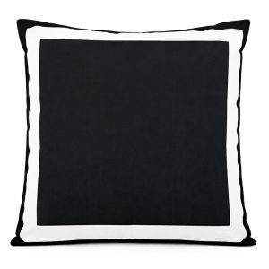 MANOR Pyntepute 45×45 cm Svart/Hvit – Elegant Dekorpute