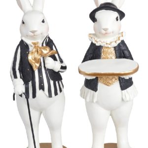 Kaniner sett påskehare figurer 31 cm 2/deler
