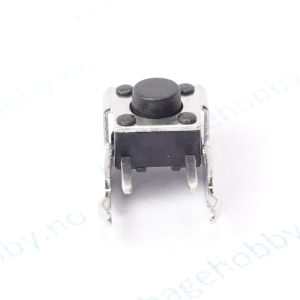 Trykkbryter til kretskort 6x6x5mm med support