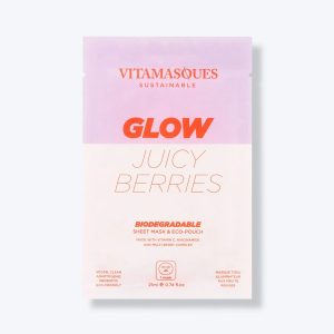 Komposterbar ansiktsmaske – Saftige bær – Vitamasques